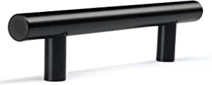 3 in. (76 mm) Matte Black Cabinet Drawer Bar Pull (10-Pieces)