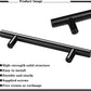 3 in. (76 mm) Matte Black Cabinet Drawer Bar Pull (10-Pieces)