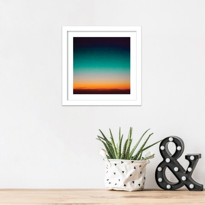 Sunrise Flying by Caroline Mint Framed Wall Art Print 12'' H x 12'' W x 1'' D