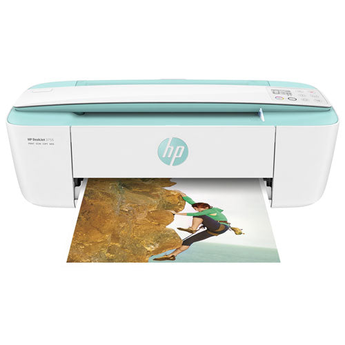 HP DeskJet 3755 Wireless All-In-One Inkjet Printer - Seagrass