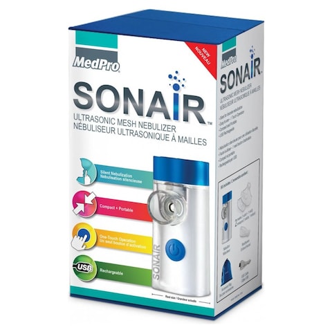 MedPro Sonair Portable Handheld Inhaler Ultrasonic Mesh Nebulizer