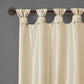 50" W x 84" L, Rivau Solid Color Twist Tab Top Semi-Sheer Single Curtain Panel