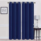Madonna Polyester Thermal 76 in. W x 84 in. L Grommet Blackout Curtain Panel