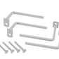 3 in. Projection Brackets, White (4-Pack)