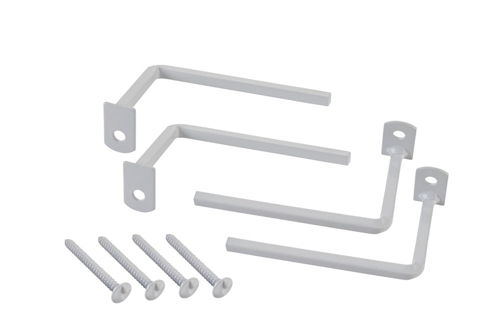 3 in. Projection Brackets, White (4-Pack)