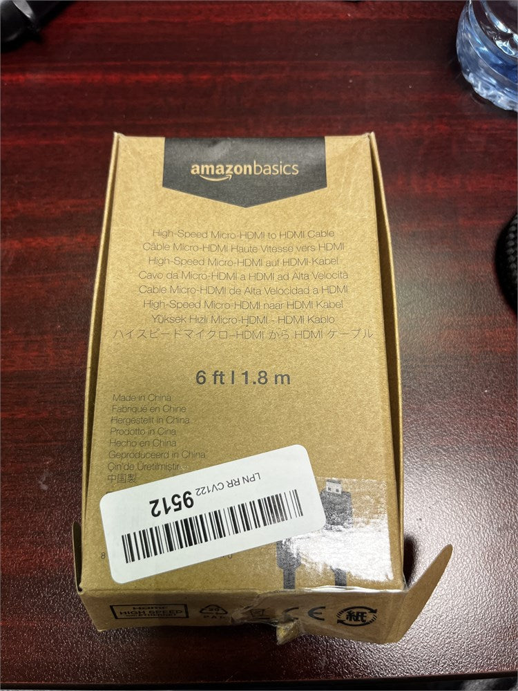 AmazonBasics High-Speed Micro HDMI To HDMI Cable