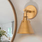 Antique Gold Rajan Iron Dimmable Armed Sconce