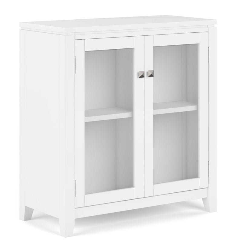 White Brodus 31'' Tall 2 - Door Accent Cabinet