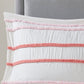Pink Jacob Cotton Chenille Stripe Duvet Cover Set, Twin size (Kids)