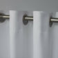 Solid Max Blackout Thermal Grommet Single Curtain Panel - White 52"x 95"