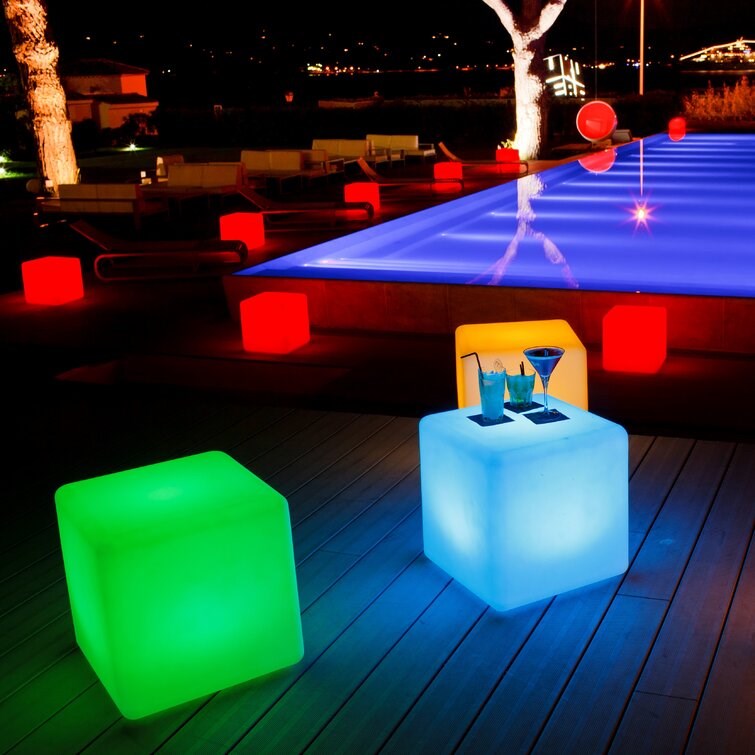 Cube Plastic Side Table (1 set)