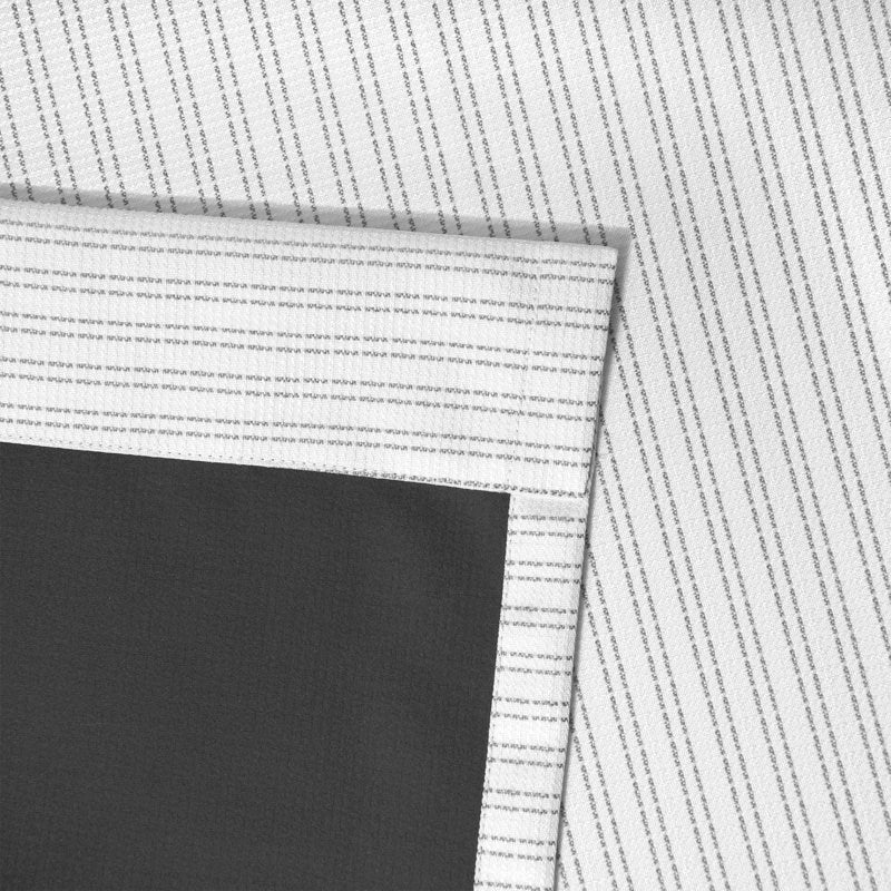 Rebbeca Striped Max Blackout Thermal Rod Pocket Curtain Panel 52" x 63"