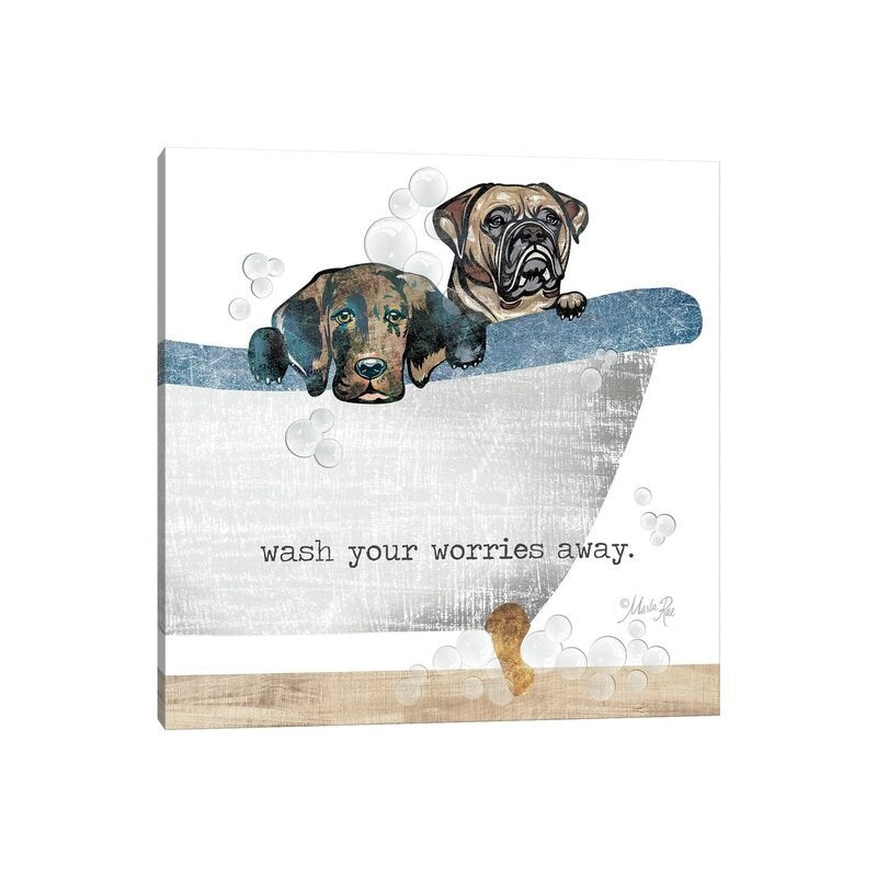 Wash Your Worries Away by Marla Rae 12" H x 12" W x 0.75" D