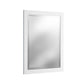 White Afanasie Rectangle Wood Wall Mirror 30 in. x 24 in.
