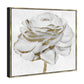 Signature White Gold Peony by Oliver Gal - Picture Frame Graphic Art 20" X 20"