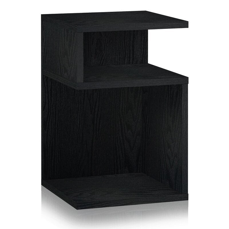 Black Dumond 19.9'' Tall Floor Shelf End Table