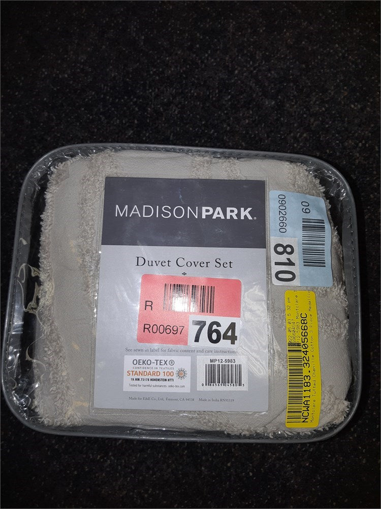 Madison Park 3 Piece Duvet Cover Set, 100% Cotton