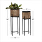 Indoor planters with stand (2-in-1 set), Contemporary style
