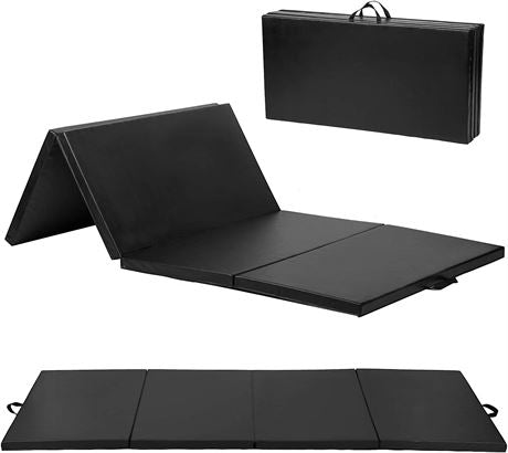 GoZone 4 Way Foldable Fitness Mat – Black