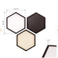 Black Hexagon Dry Erase, Chalkboard and Pinboard 3-Piece Wall Organizer Set