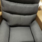 Ergonomic Recliner Chair Breathable Fabric Manual Single Chair - Dark Gray