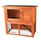 TRIXIE 2.8 ft. x 1.5 ft. x 2.5 ft. Small Rabbit Enclosure with Sloped Roof Hutch