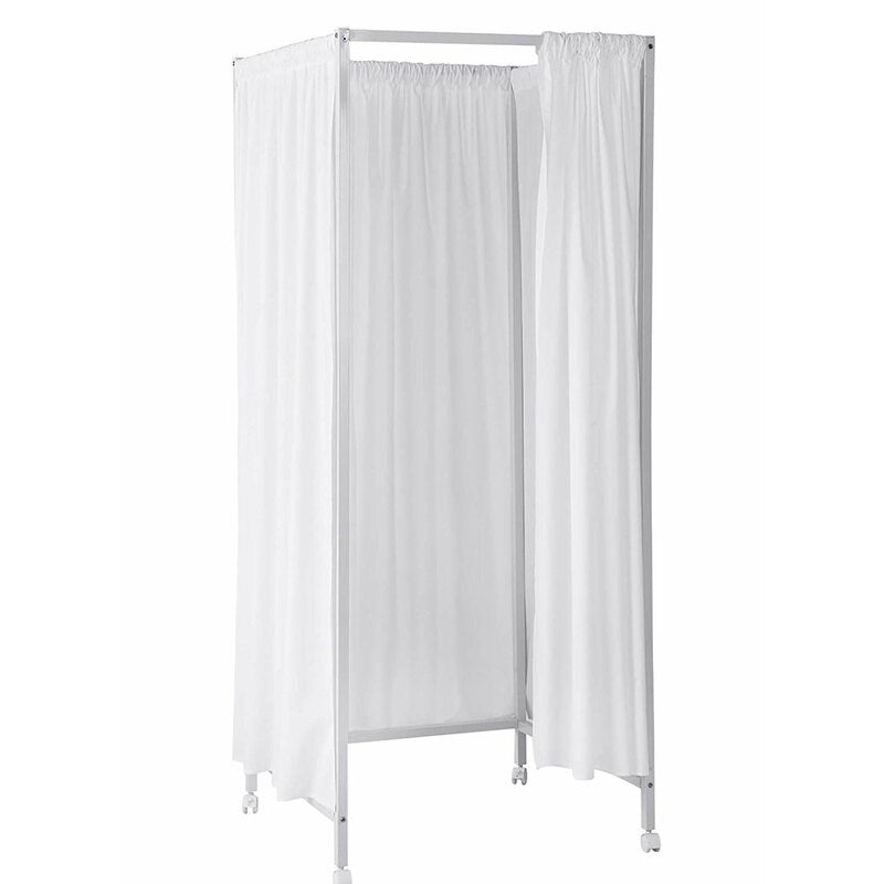 4-Panel Metal Hanging Room Divider - Dian 29.92'' W x 73.82'' H Comes with the curtain