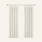 Rivau Solid White Twist Tab Top Semi-Sheer Single Curtain Panel 50" W X 95" L