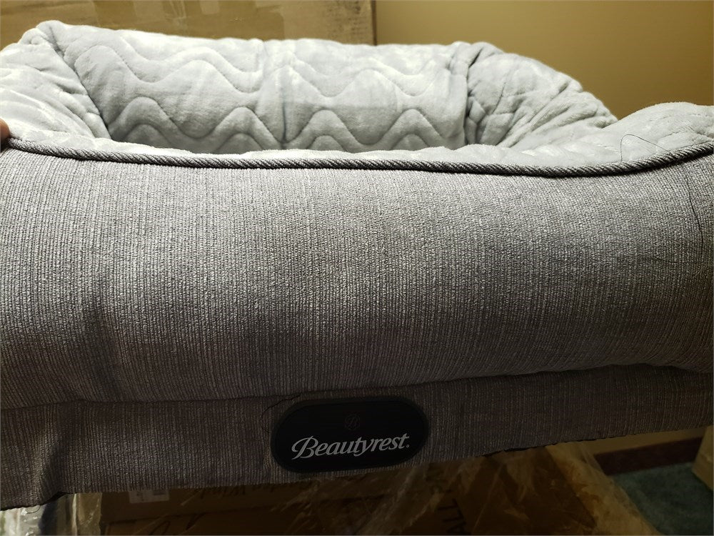 Gray Ultra Plush Quilted Cuddler Bolster 28" x 20"