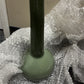 Hamida Green 14" Glass Table Vase
