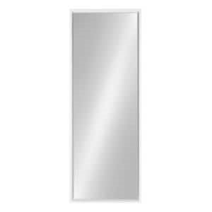 Large Rectangle White Full-Length Contemporary Mirror (48 in. H x 16 in. W)