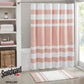 72"W x 72"H Bilst Striped Single Shower Curtain