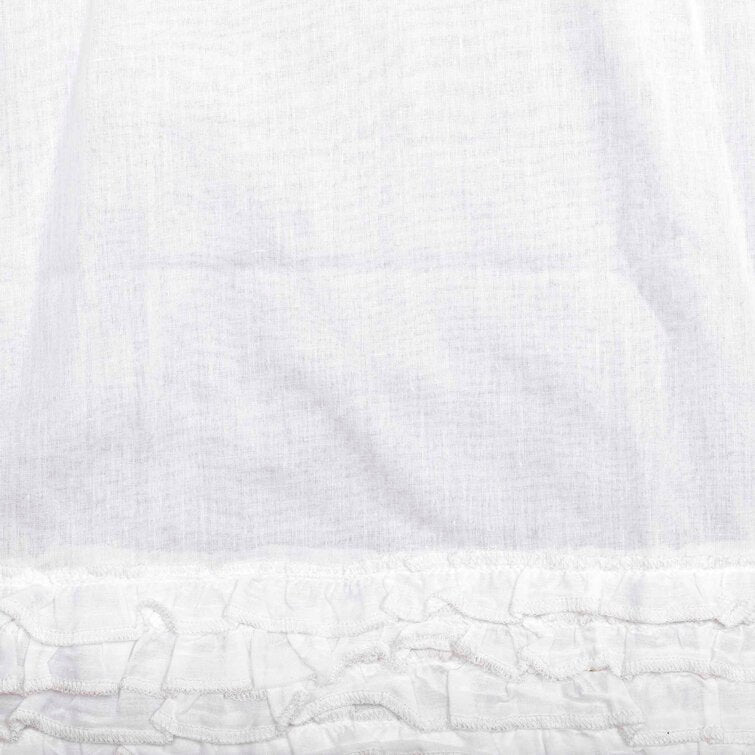 Bloomberg 100% Cotton Sheer Curtain Pair (Set of 2) 63" X 63"