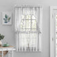 White Doty Floral Tailored 52'' Window Valance