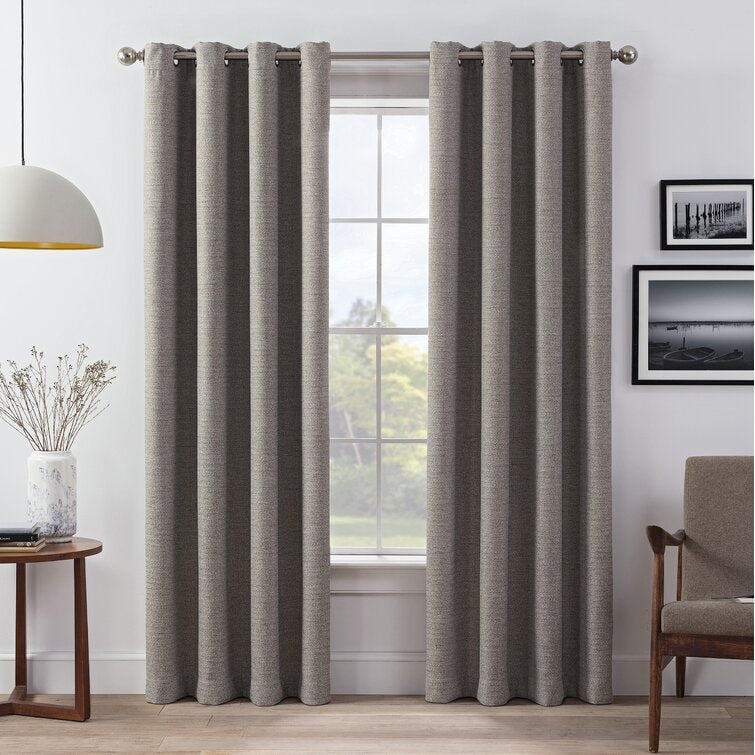 Eclipse Wyckoff Blackout 2 Pack Window Curtains