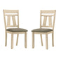 Loey Side Chair in Ivory/Grey (Set of 2)