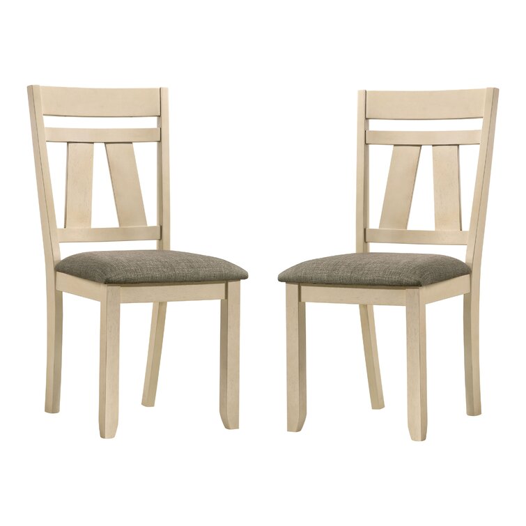 Loey Side Chair in Ivory/Grey (Set of 2)