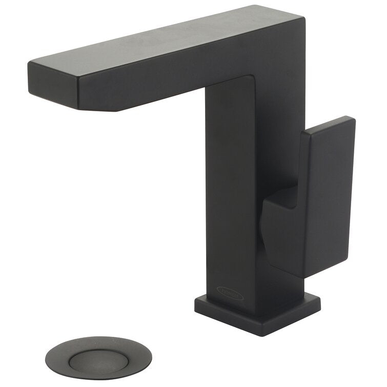 Mod Deck Mounted Single hole Bathroom Faucet with Drain Assembly
