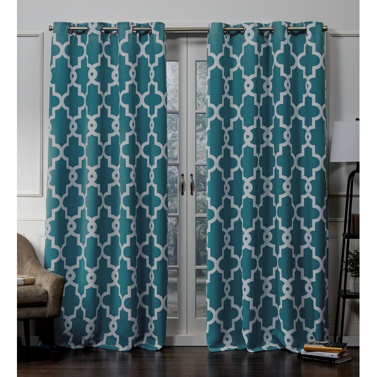 Neida Polyester Room Darkening Curtain Pair (Set of 2) 52'' W x 96'' H