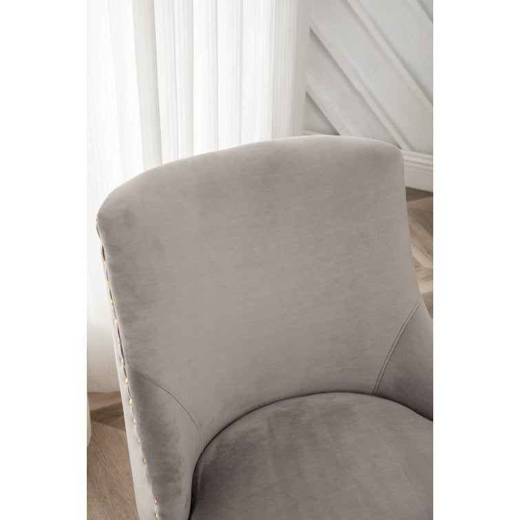 Mcgowen Velvet Upholstered Parsons chair (Set of 2)