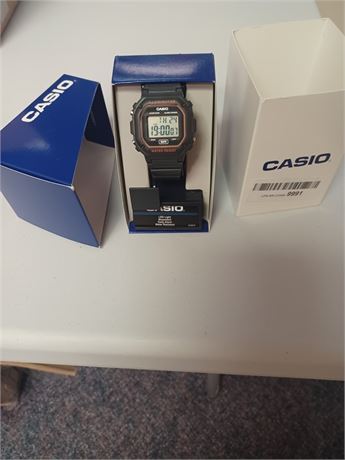 Casio Men's F108WH Illuminator Collection Black Digital Watch - 905liquidation.com