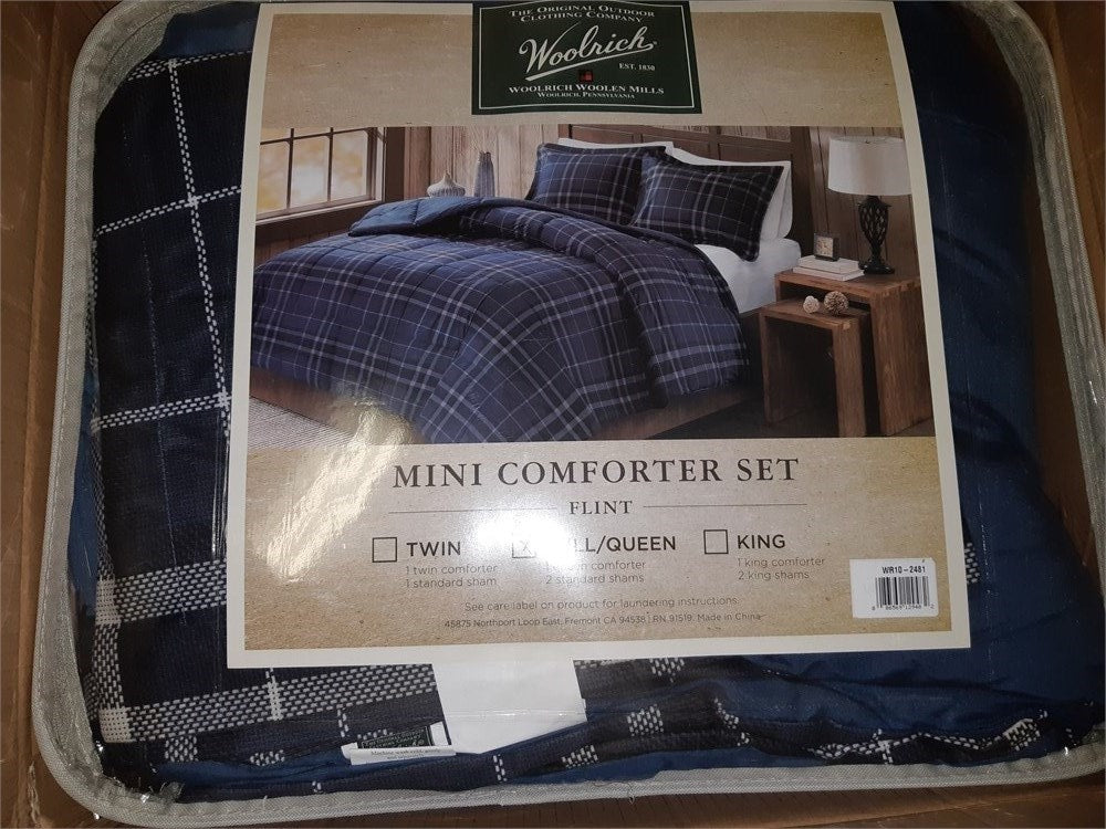 Flint Cozy Spun Down Alternative Comforter Mini Set Queen