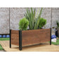Grapevine Urban Garden Planter, Recycled Wood and Metal, Rectangle