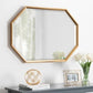 Kate & Laurel® Rhodes 20"x 29.75" Long Hexagon Mirror in Gold