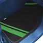 Carpet Liners Car Floor Mats With Faux Leather Stripes – Full Set