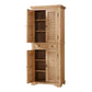 Patina Food Pantry Cabinet with Shutter Doors and Adjustable Shelves, 72 inch