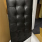 Cognac Tan Luca Leather Bench, Onyx Black, 18.5'' H X 55'' W X 18.5'' D