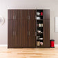 Wood Freestanding Garage Cabinet in Espresso (32 in. W x 65 in. H x 16 in. D)