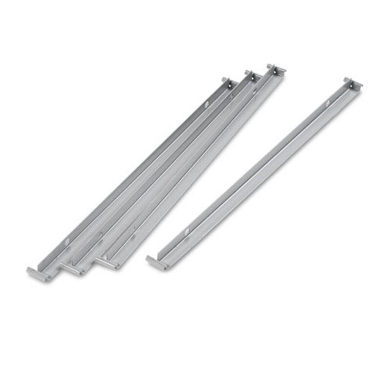 Two Row Hangrails for 30" or 36" Files, Aluminum (Pack of 4), Alera ALELF3036