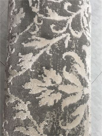 Gertmenian Aurora Collection Chartres Gray Ivory Runner 6'4" X 9'6"